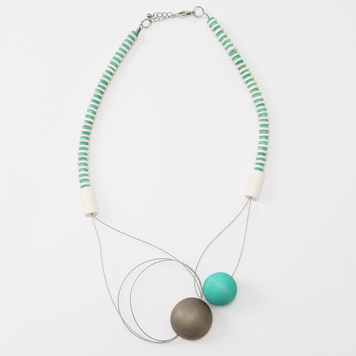 Lilac & Aqua Kathy Necklace - Sylca Designs - Chunky Jewelry