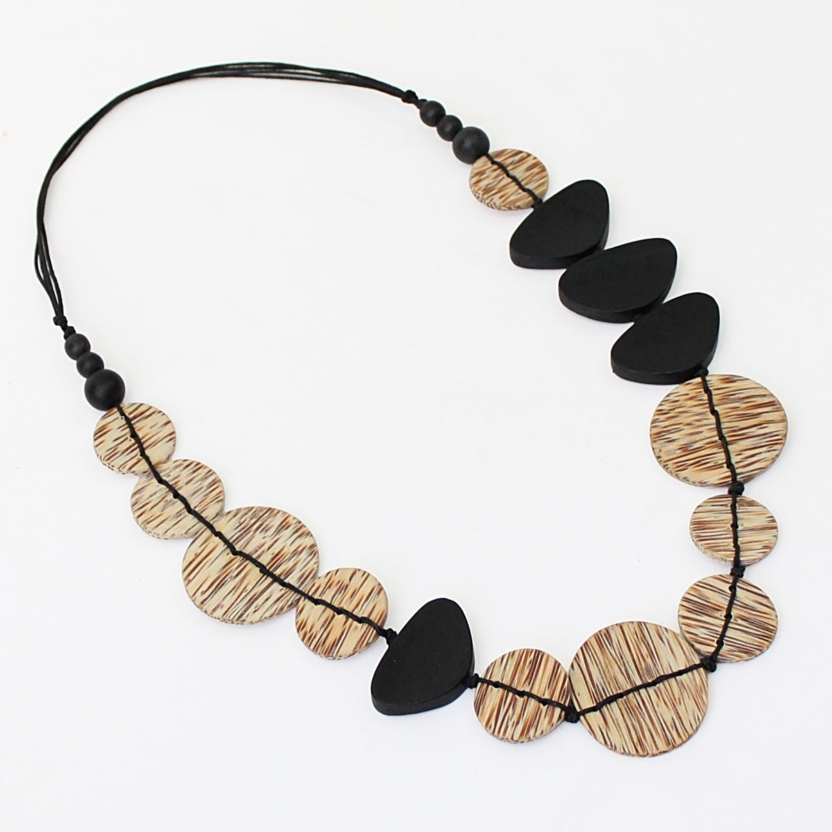Natural Wood Kiera Necklace