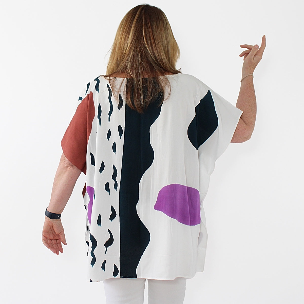 Hint of Purple Blouse - Sylca Designs - Chunky Jewelry