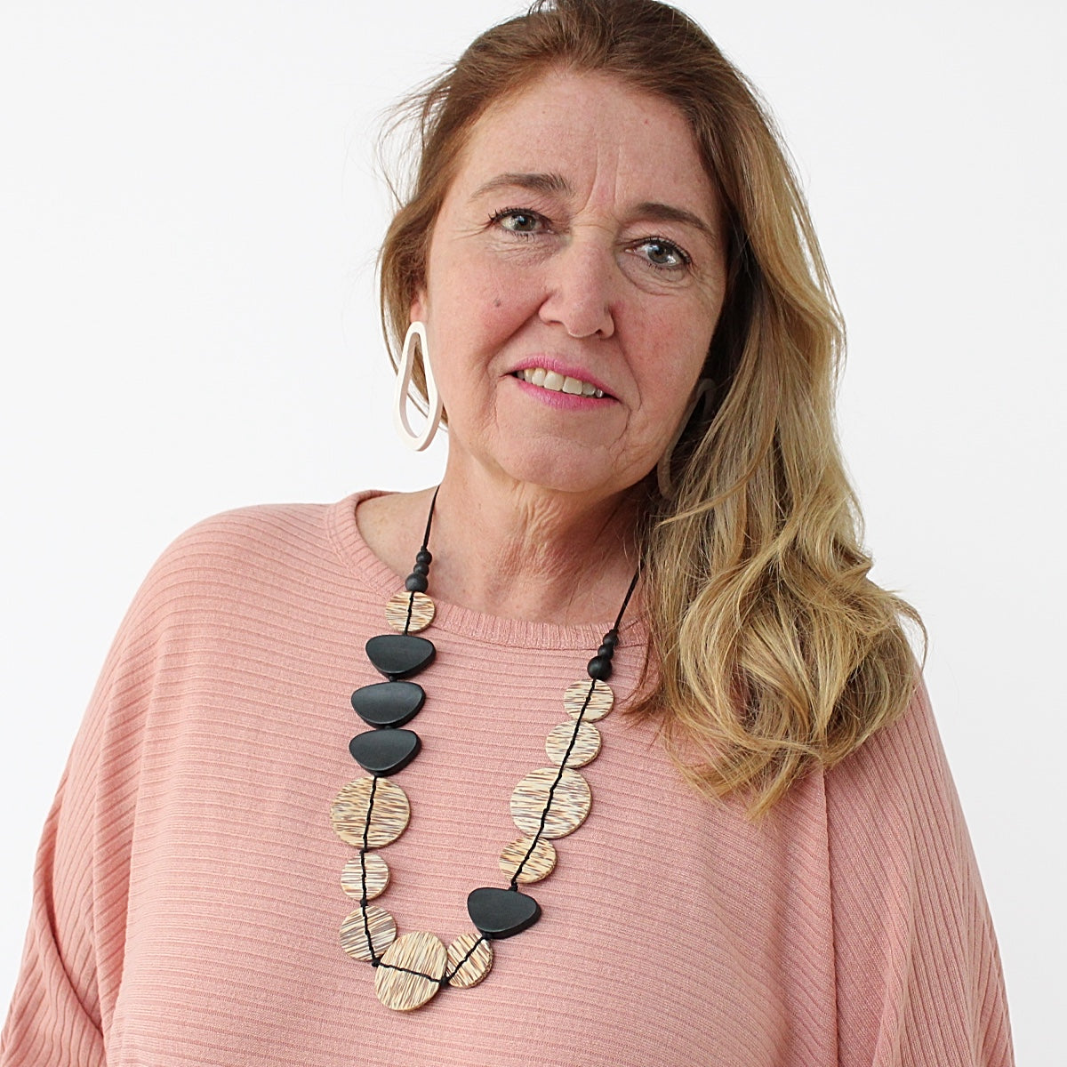 Natural Wood Kiera Necklace