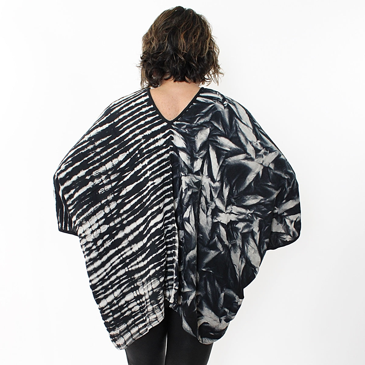 Split Pattern Blouse - Sylca Designs - Chunky Jewelry
