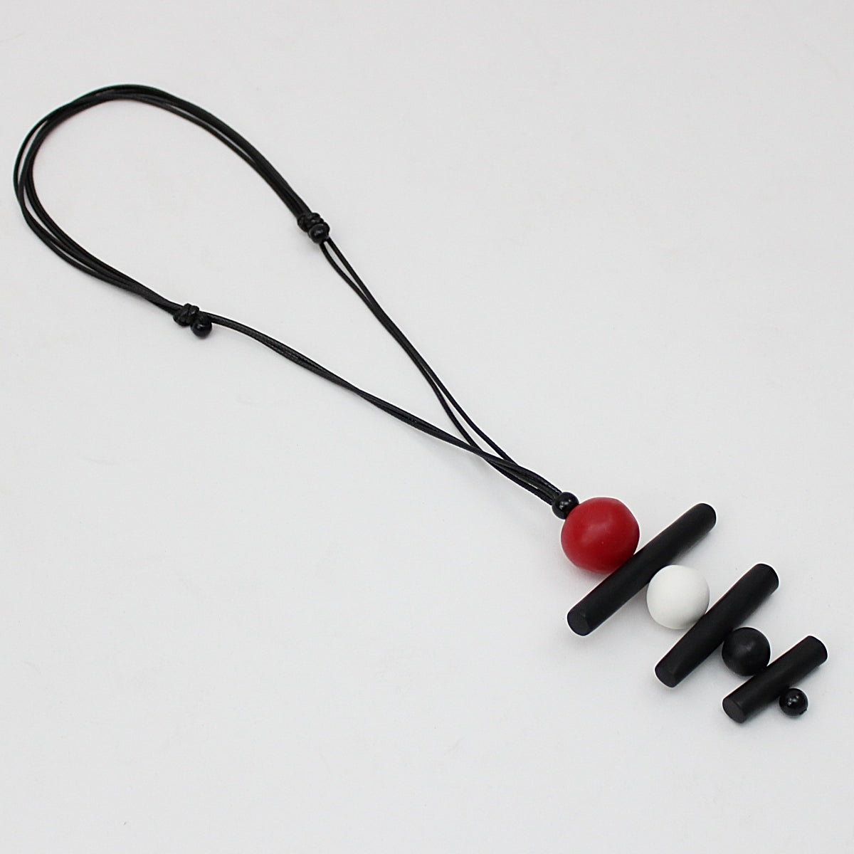 Red Bobbie Pendant Necklace