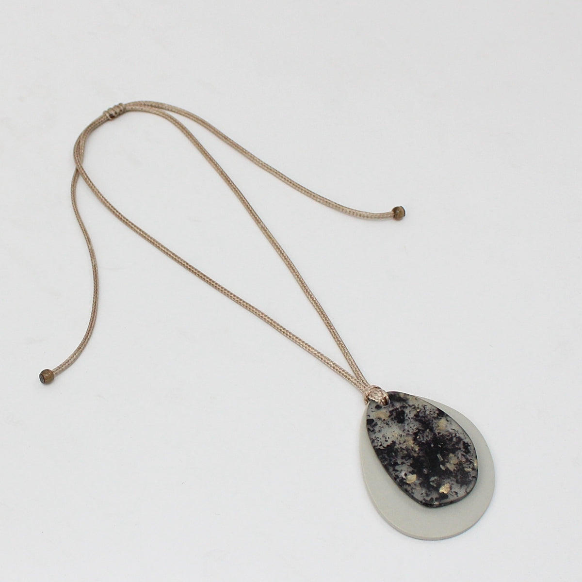Beige Kiki Pendant Necklace
