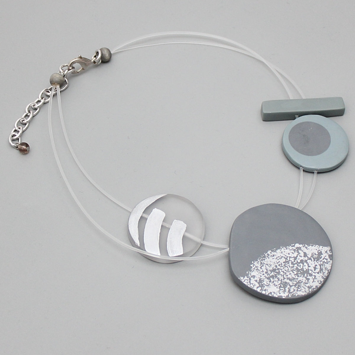 Grey Kira Statement Necklace
