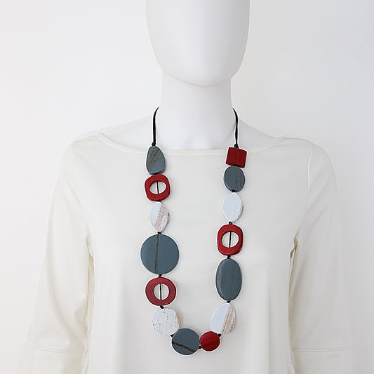 Red Sabina Necklace - Sylca Designs - Chunky Jewelry