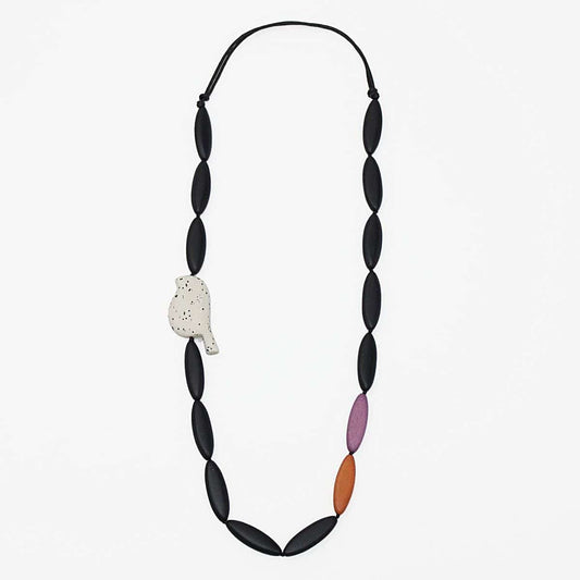 Beaded Robin Statement Necklace - Sylca Designs - Chunky Jewelry
