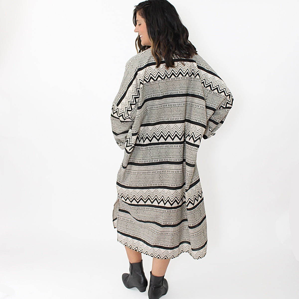 Zig Zag Shirt Dress - Sylca Designs - Chunky Jewelry