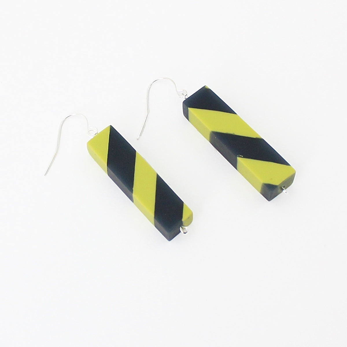 Navy and Lime Leah Earrings - Sylca Designs - Chunky Jewelry