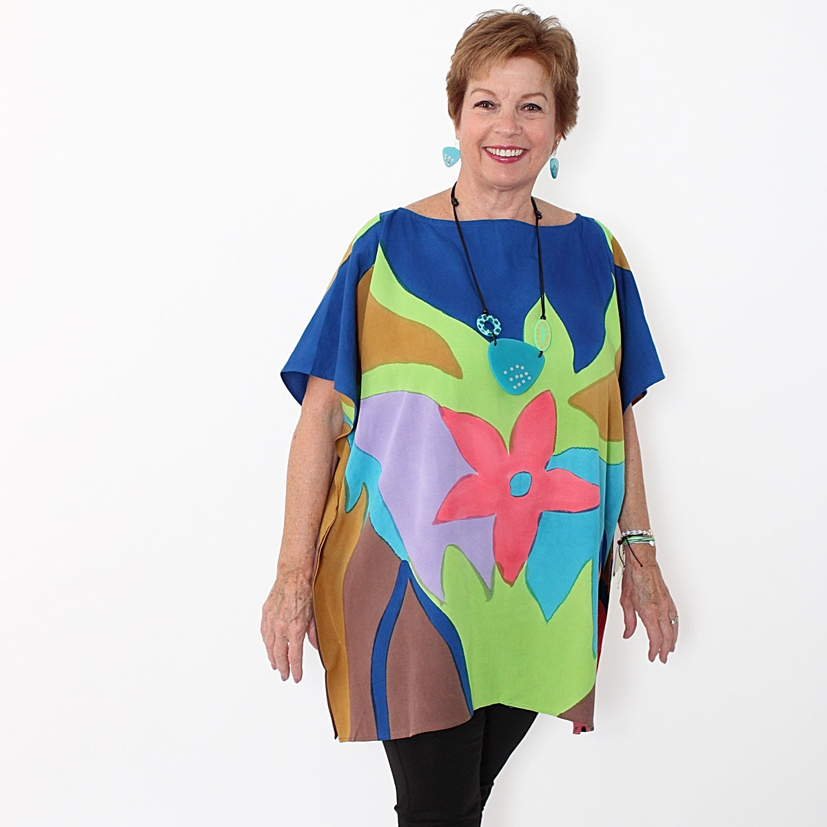 Hibiscus Blouse - Sylca Designs - Chunky Jewelry