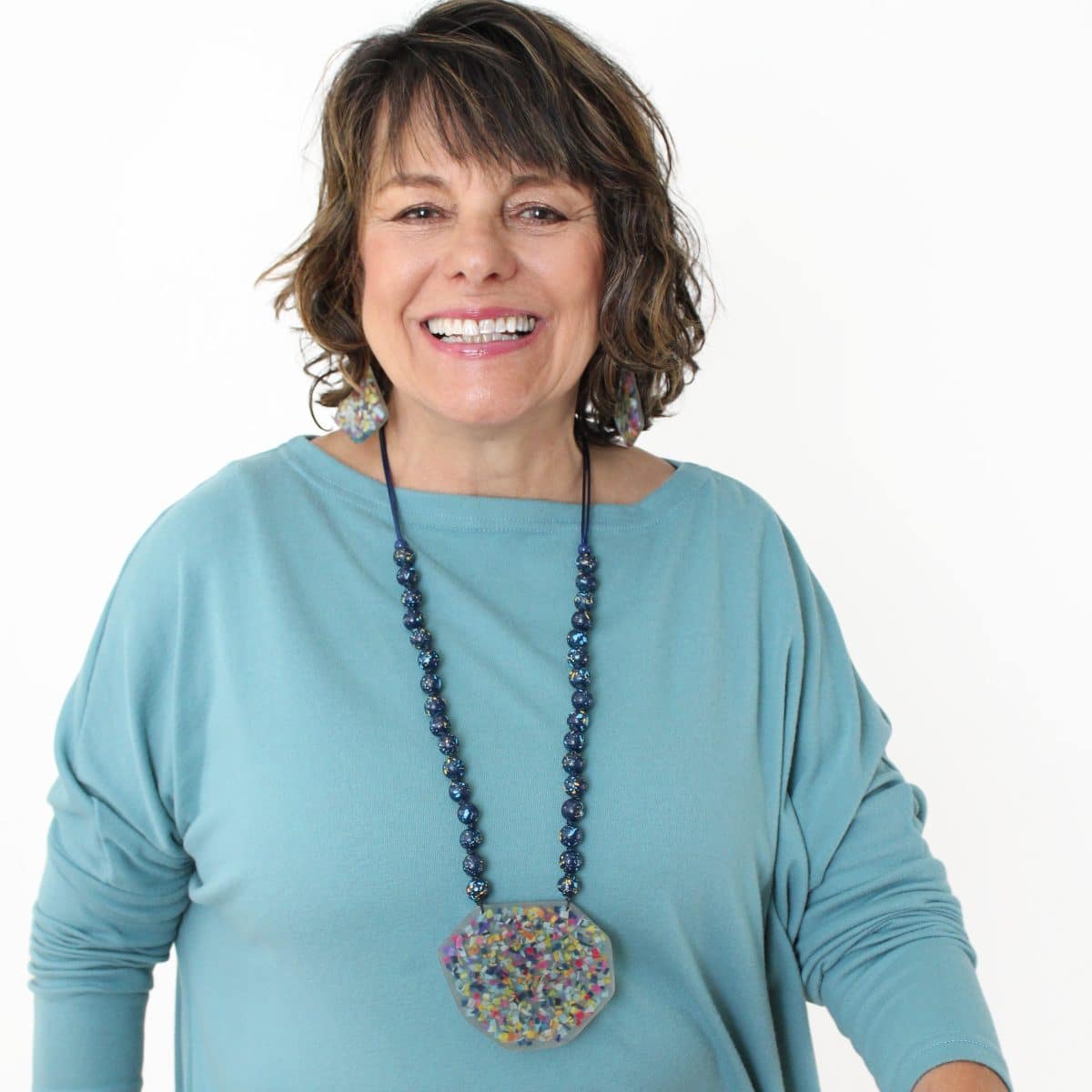 Confetti Pendant Necklace - Sylca Designs - Chunky Jewelry