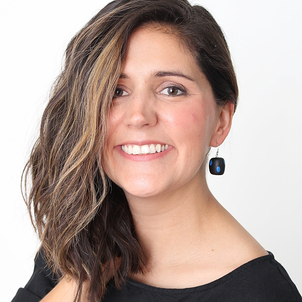 Black and Blue Lyla Earrings