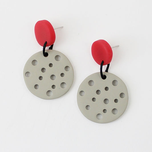 Coral Jocelyn Earrings - Sylca Designs - Chunky Jewelry