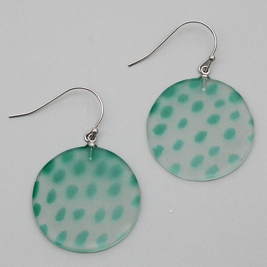 Green Maureen Earrings - Sylca Designs - Chunky Jewelry