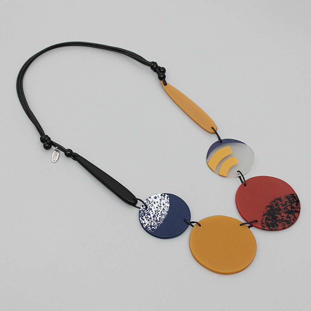 Mustard Eliana Resin Necklace