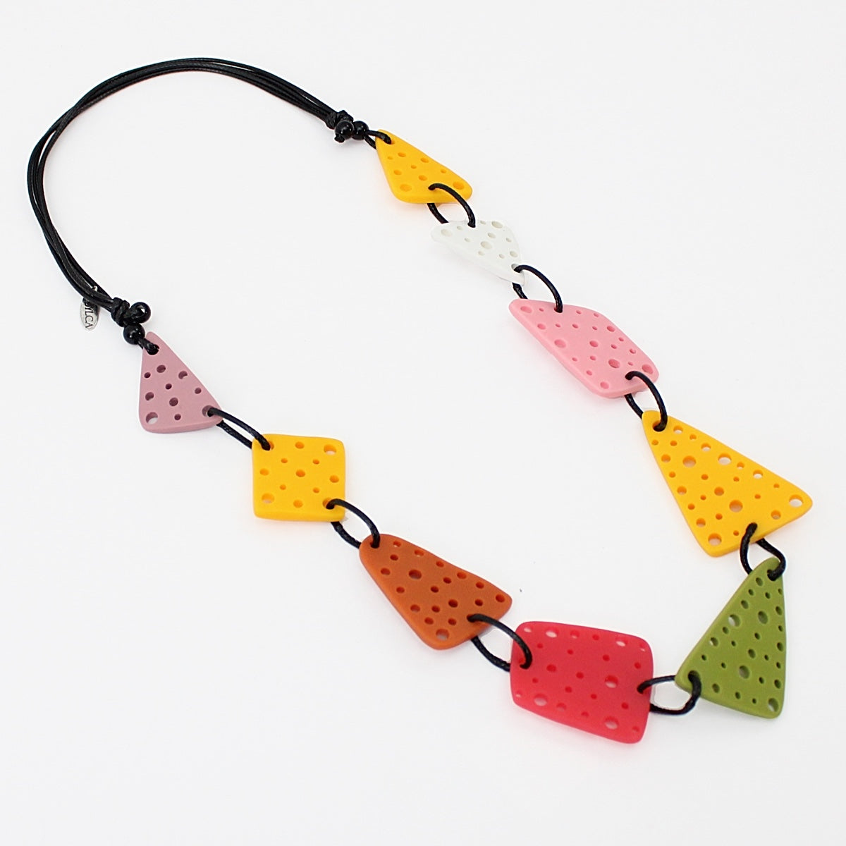 Multi Color Retro Tanya Necklace - Sylca Designs - Chunky Jewelry