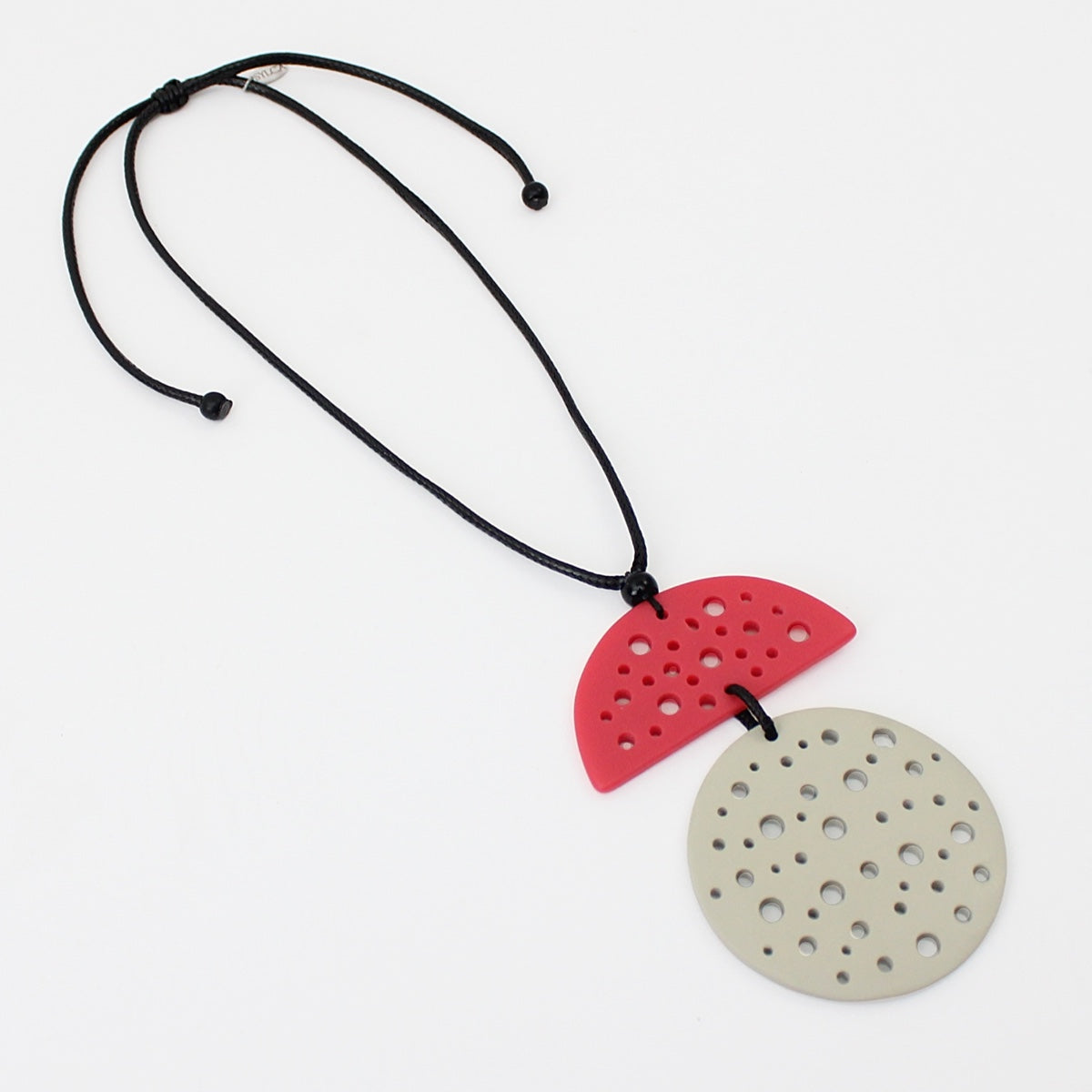 Coral Jocelyn Pendant Necklace - Sylca Designs - Chunky Jewelry