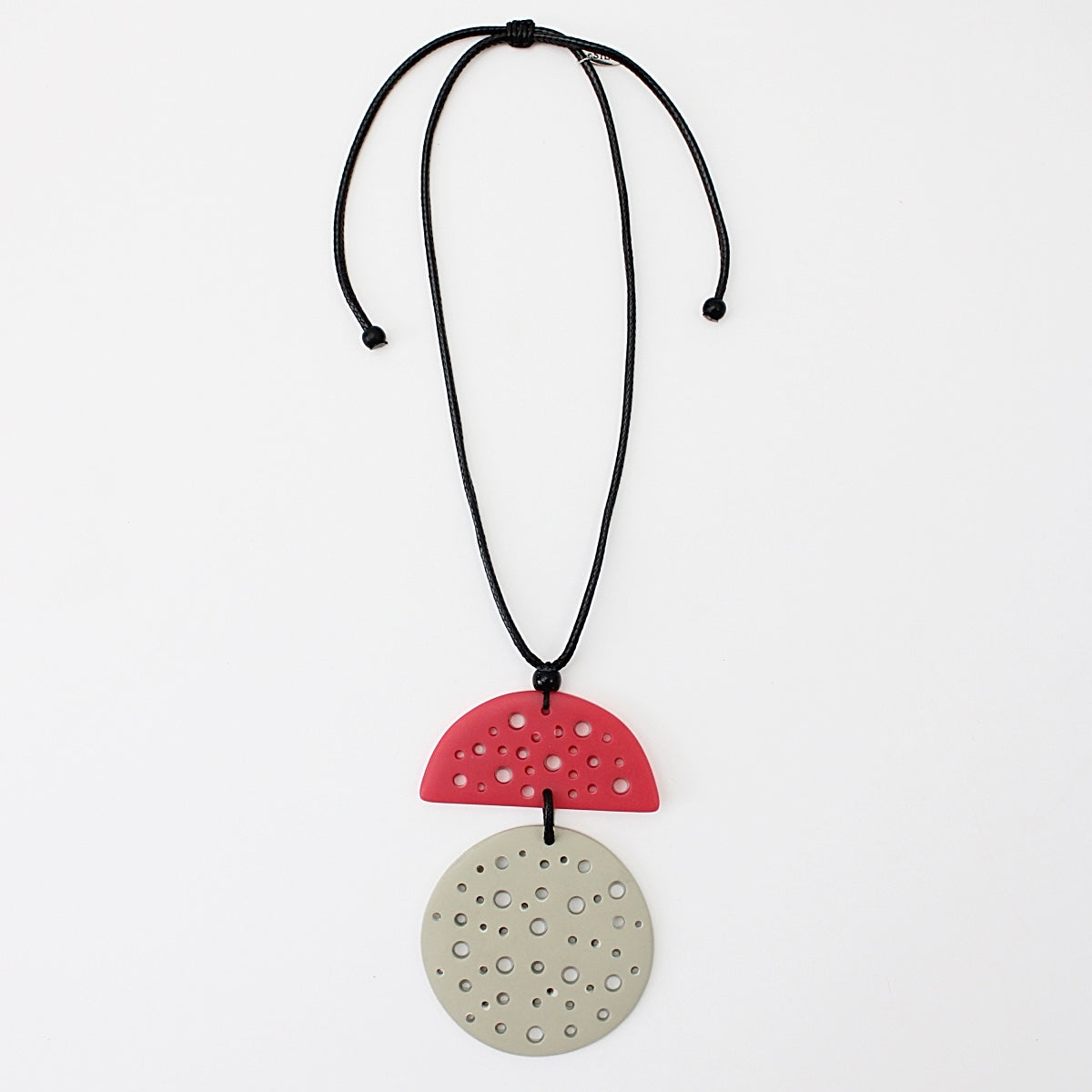 Coral Jocelyn Pendant Necklace - Sylca Designs - Chunky Jewelry