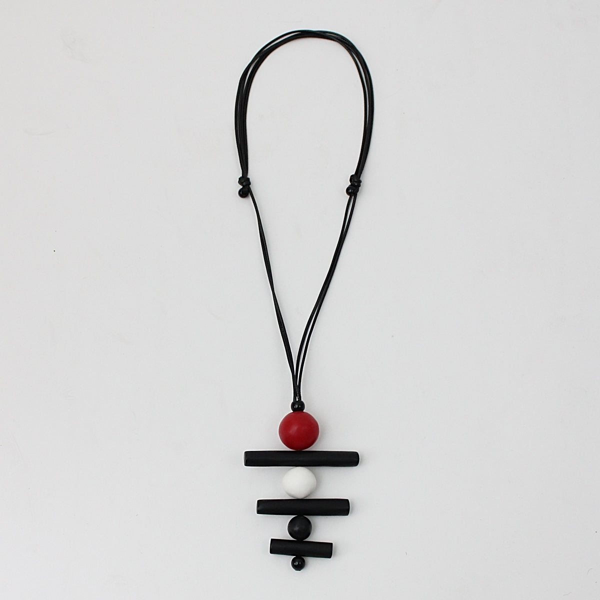 Red Bobbie Pendant Necklace