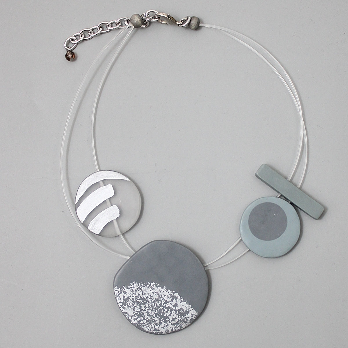 Grey Kira Statement Necklace