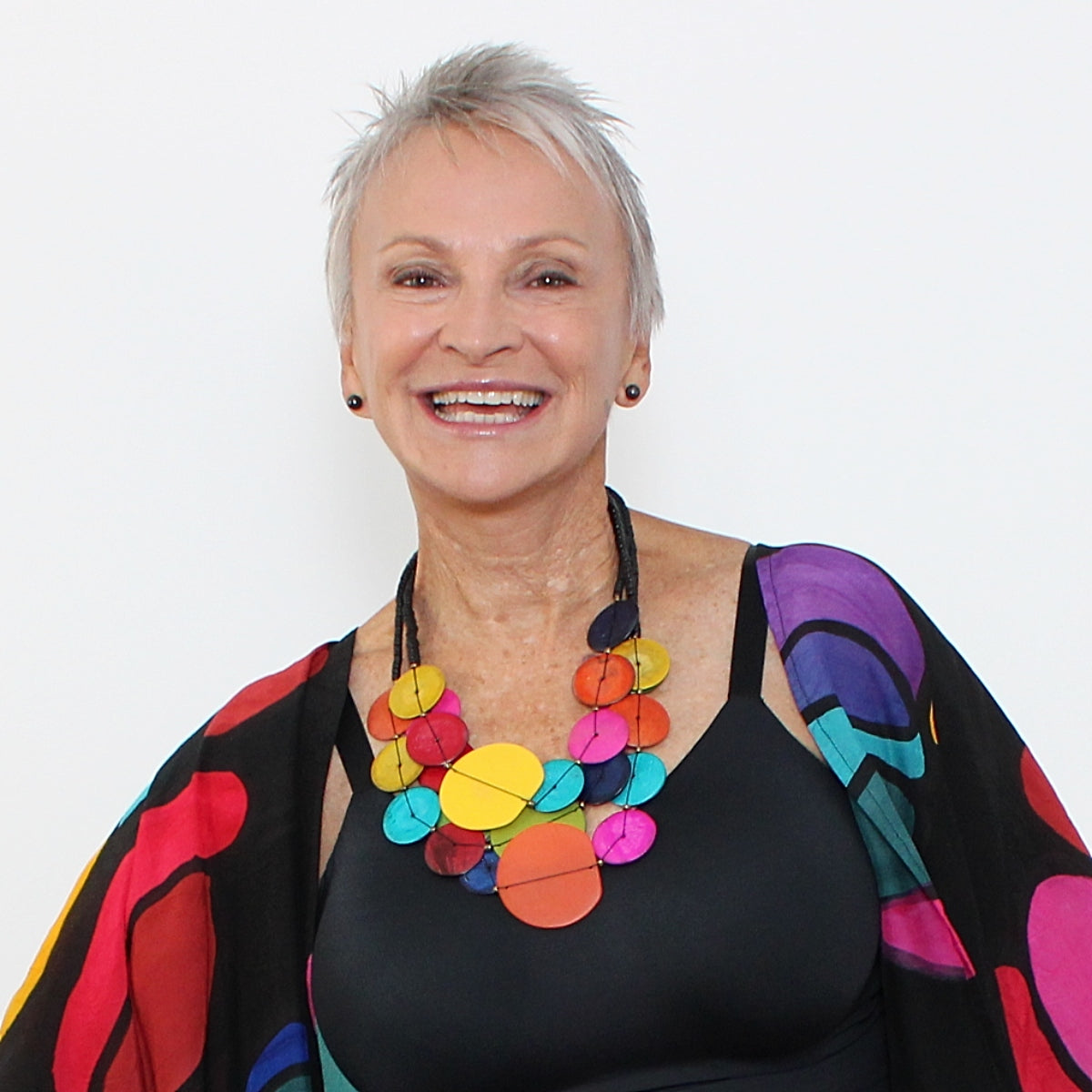 Multi Color Eclipse Necklace - Sylca Designs - Chunky Jewelry