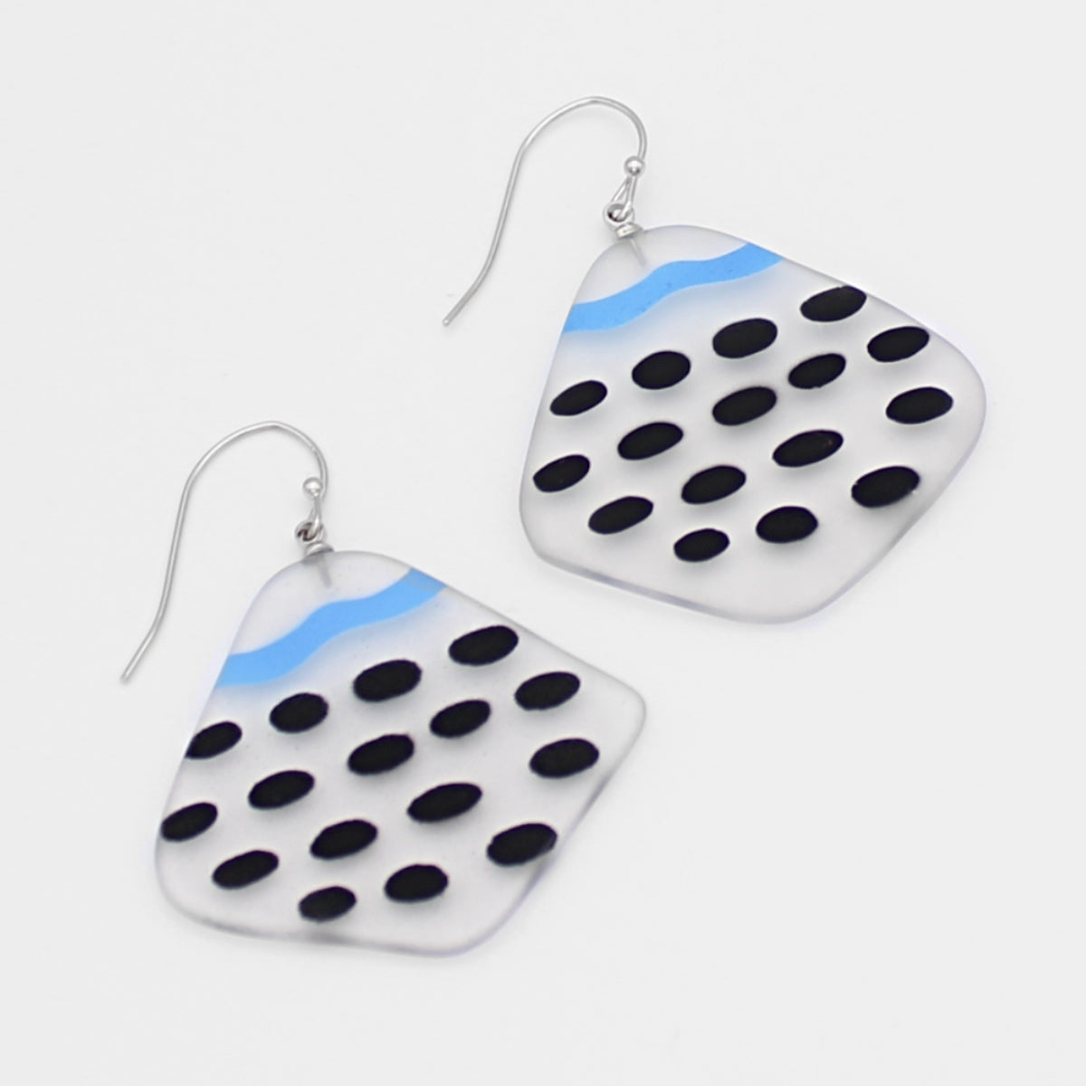 Blue Black Twilight Earrings