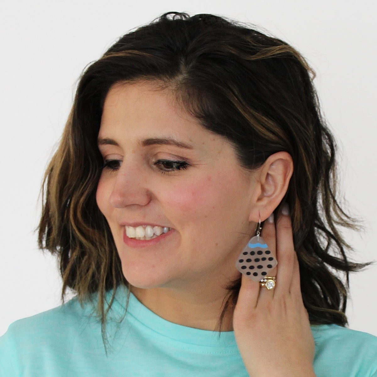 Blue Black Twilight Earrings