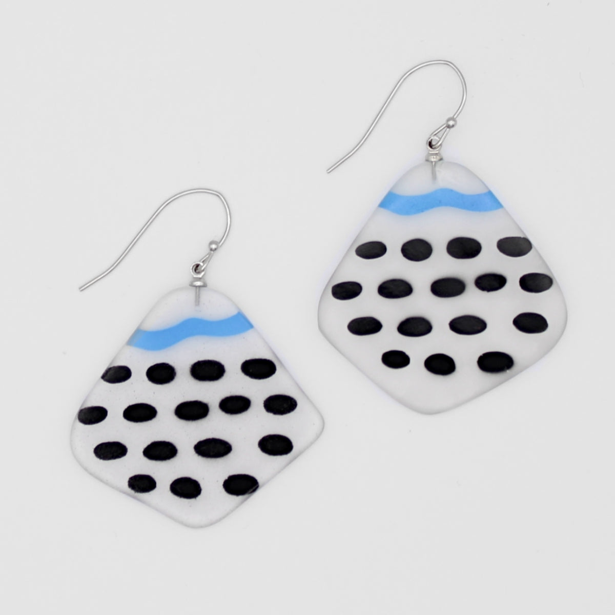Blue Black Twilight Earrings