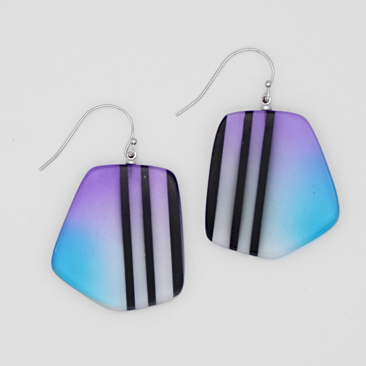 Purple Black Twilight Earrings