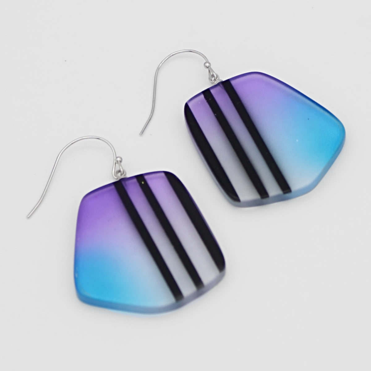 Purple Black Twilight Earrings