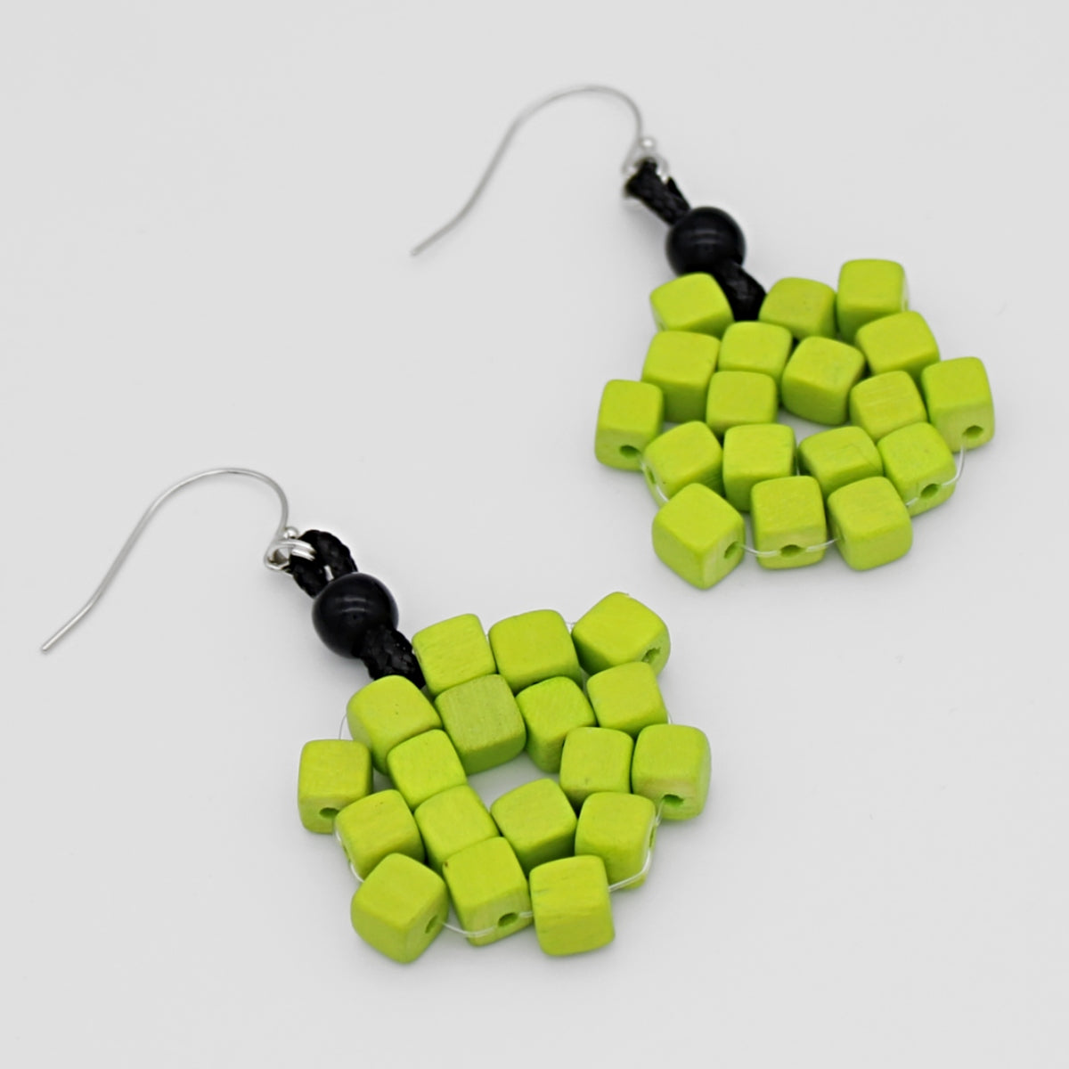 Lime Elyse Beaded Earrings