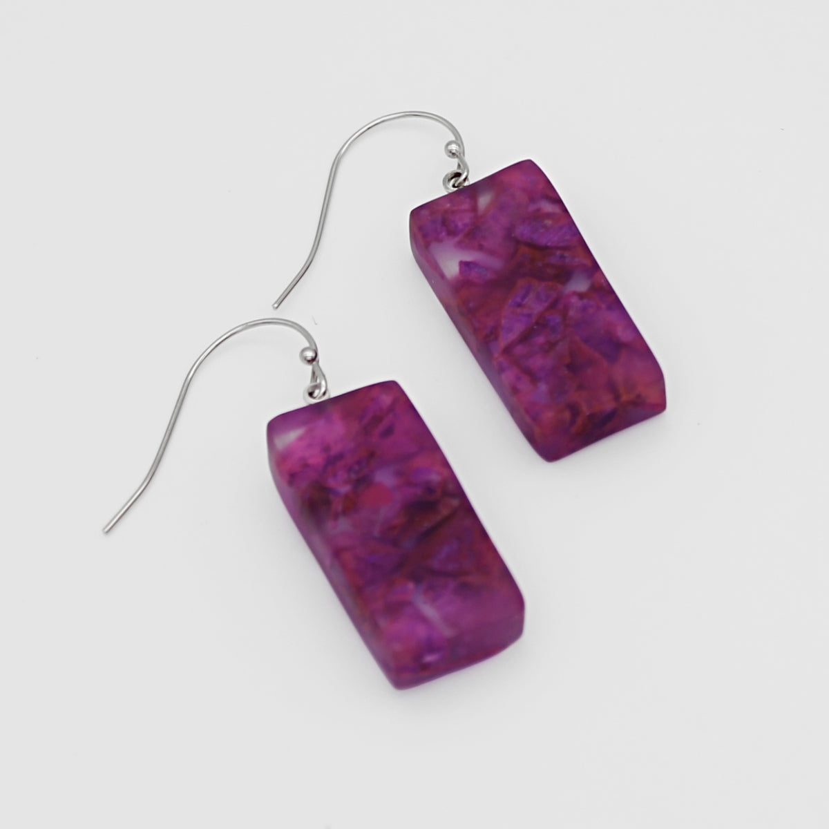 Purple Vega Earrings - Sylca Designs - Chunky Jewelry