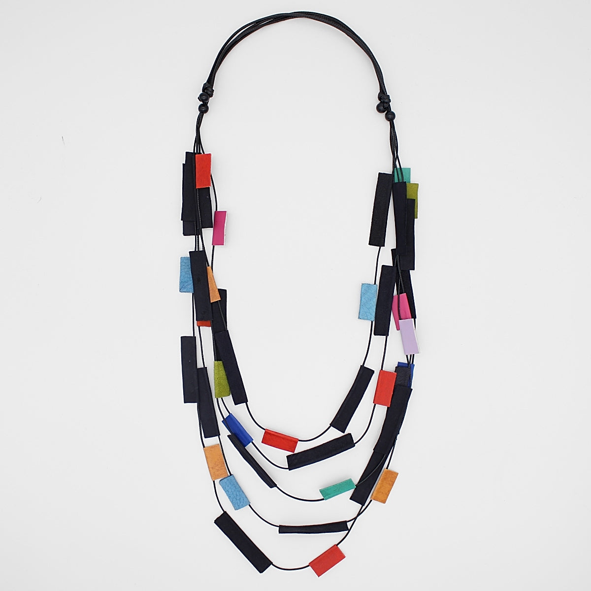 Lisbon Multicolor Leather Necklace