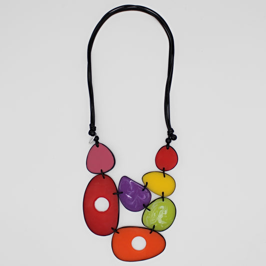 Raven Multicolor Necklace - Sylca Designs - Chunky Jewelry