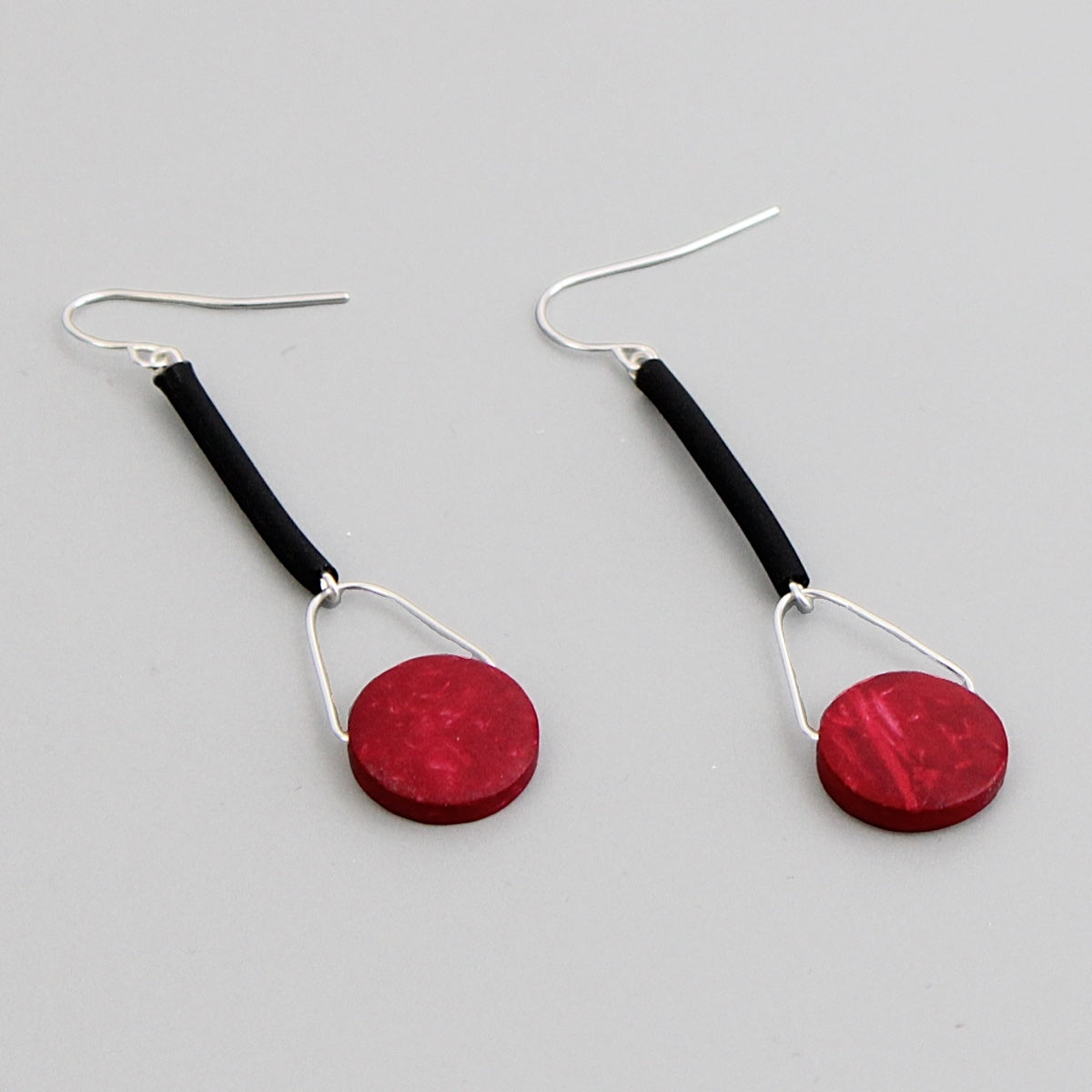Red Carly Earrings
