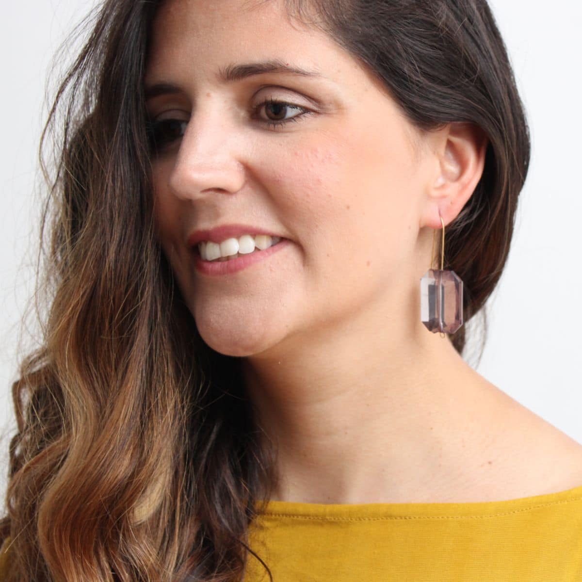 Translucent Isadora Dangle Earrings - Sylca Designs - Chunky Jewelry