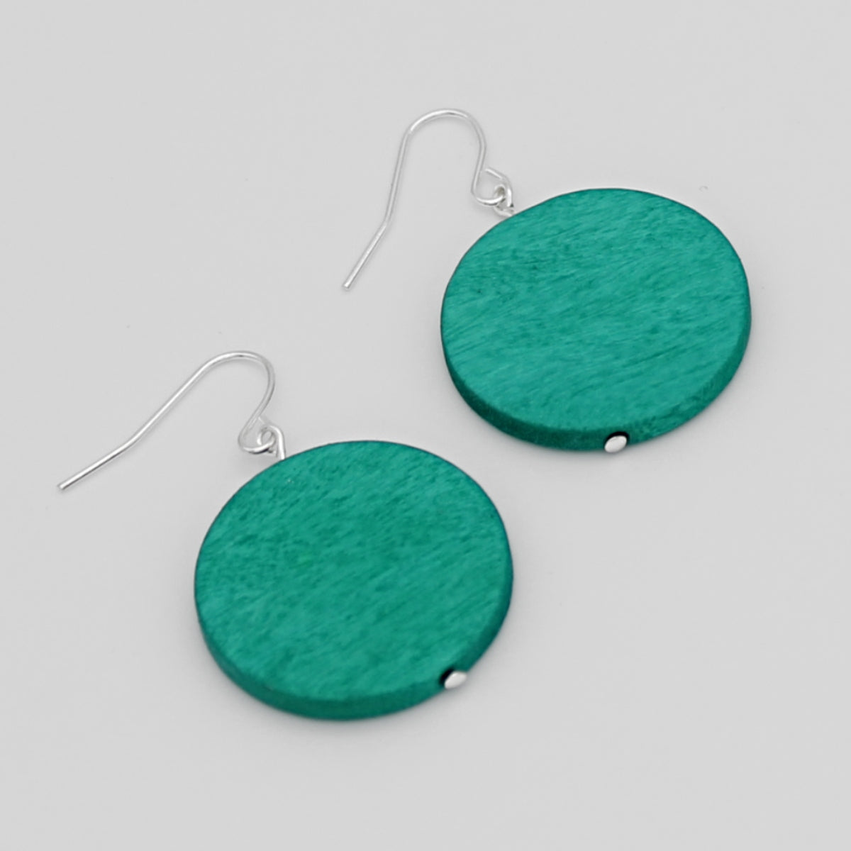 Teal Dot Rosie Earrings