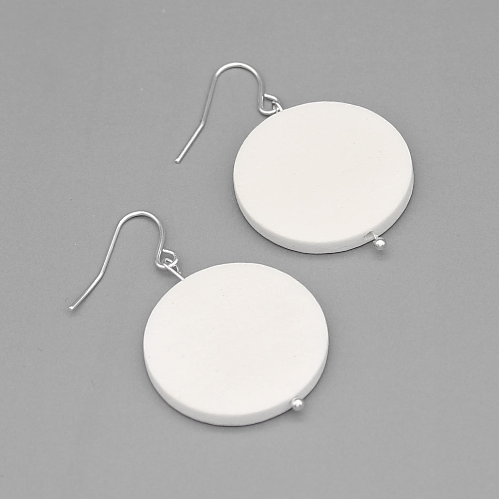 White Dot Rosie Earrings