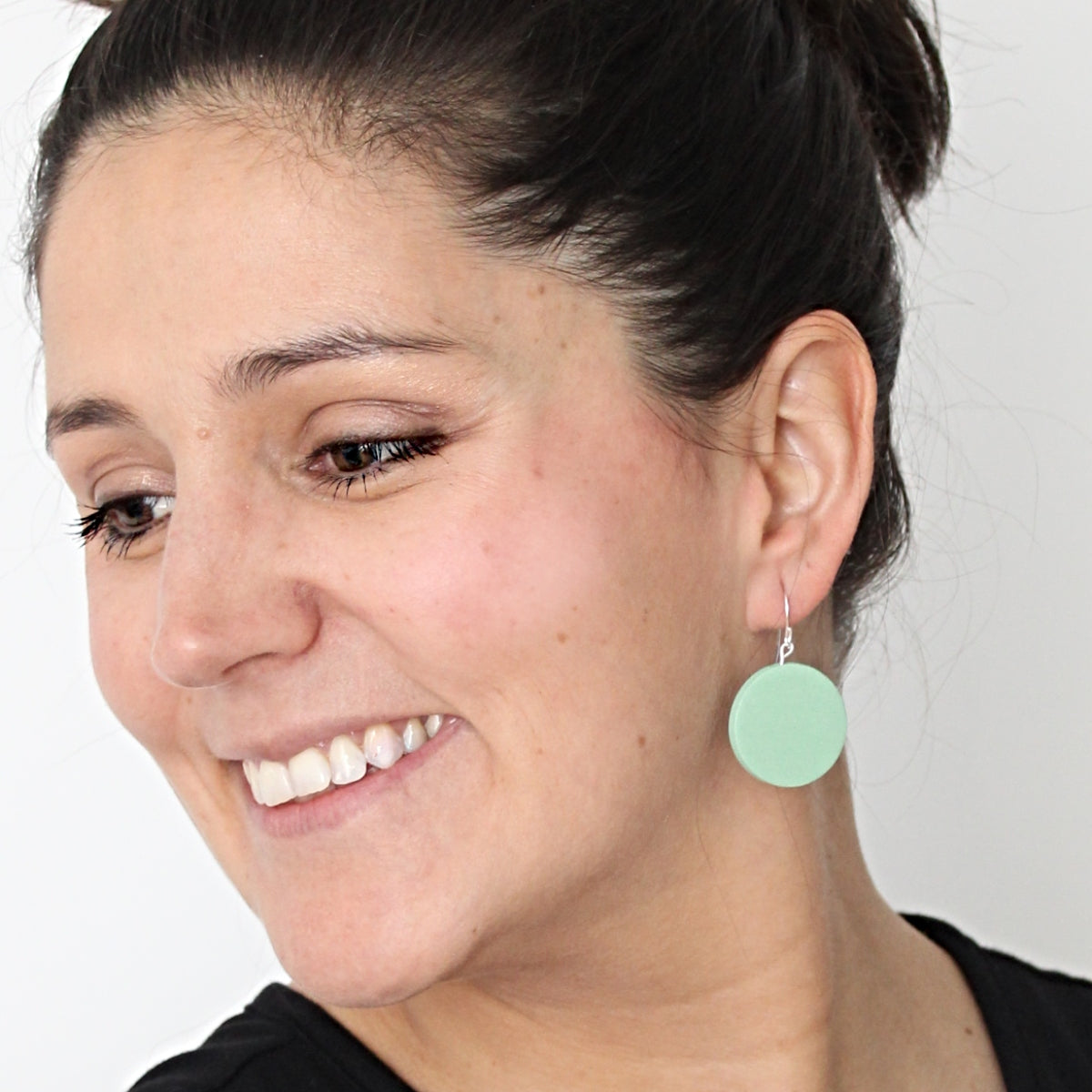Mint Dot Rosie Earrings