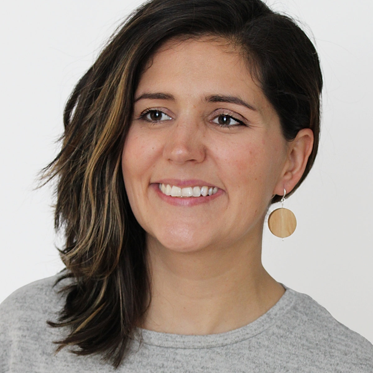 Natural Dot Rosie Earrings