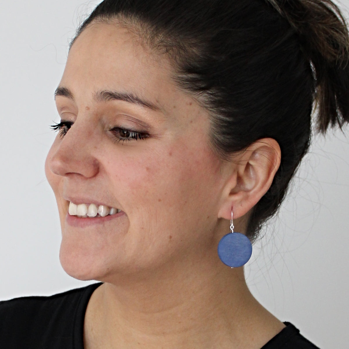 Periwinkle Dot Rosie Earrings - Sylca Designs - Chunky Jewelry