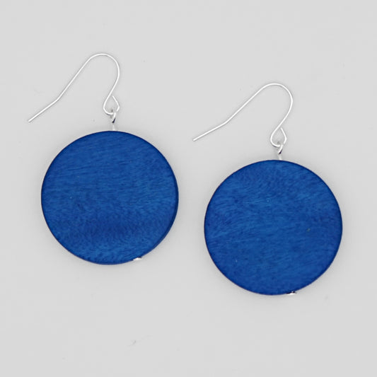 Cobalt Dot Rosie Earrings - Sylca Designs - Chunky Jewelry