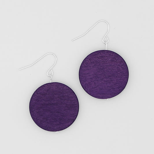Purple Dot Rosie Earrings - Sylca Designs - Chunky Jewelry