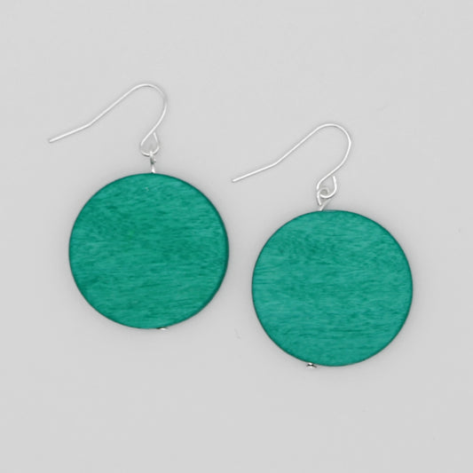 Teal Dot Rosie Earrings - Sylca Designs - Chunky Jewelry