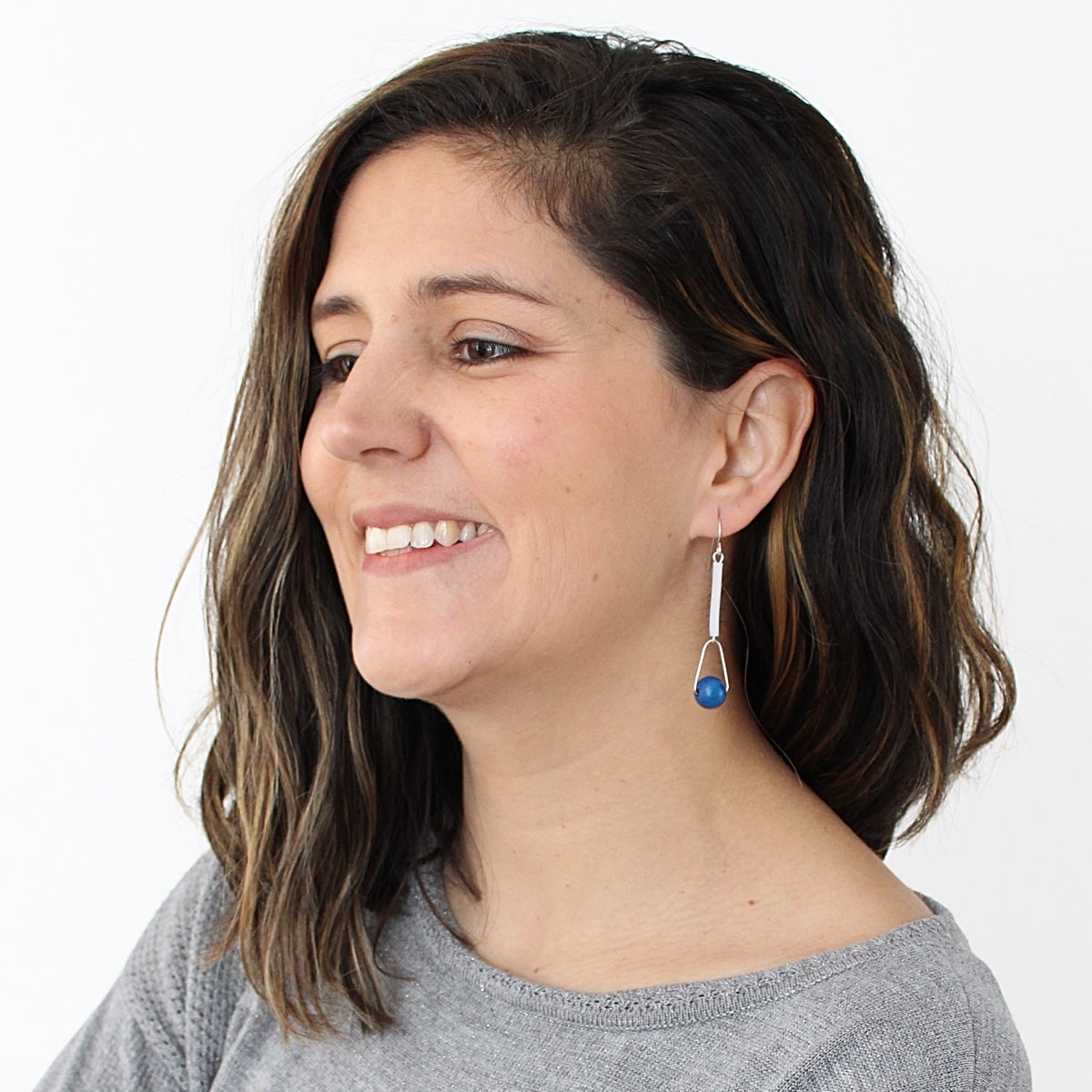 Blue Carly Earrings