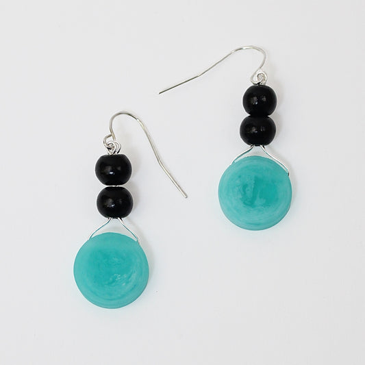 Turquoise Kali Earrings - Sylca Designs - Chunky Jewelry