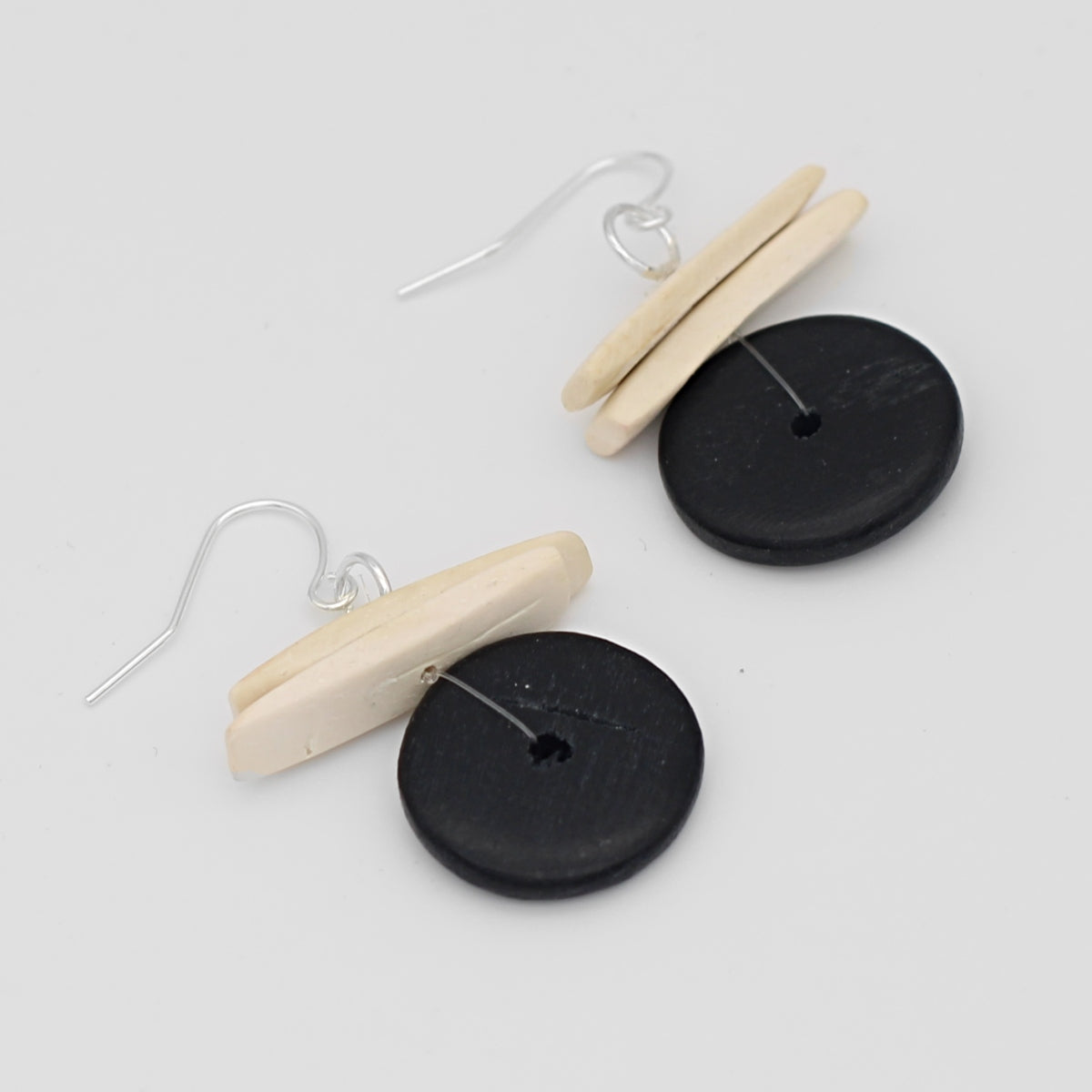 Black and White Elaine Earrings