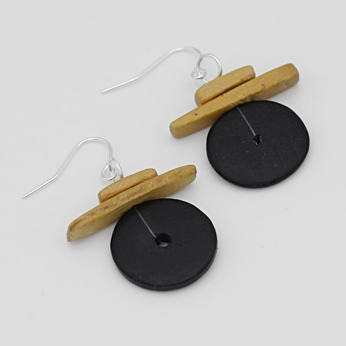 Black and Yellow Elaine Earrings