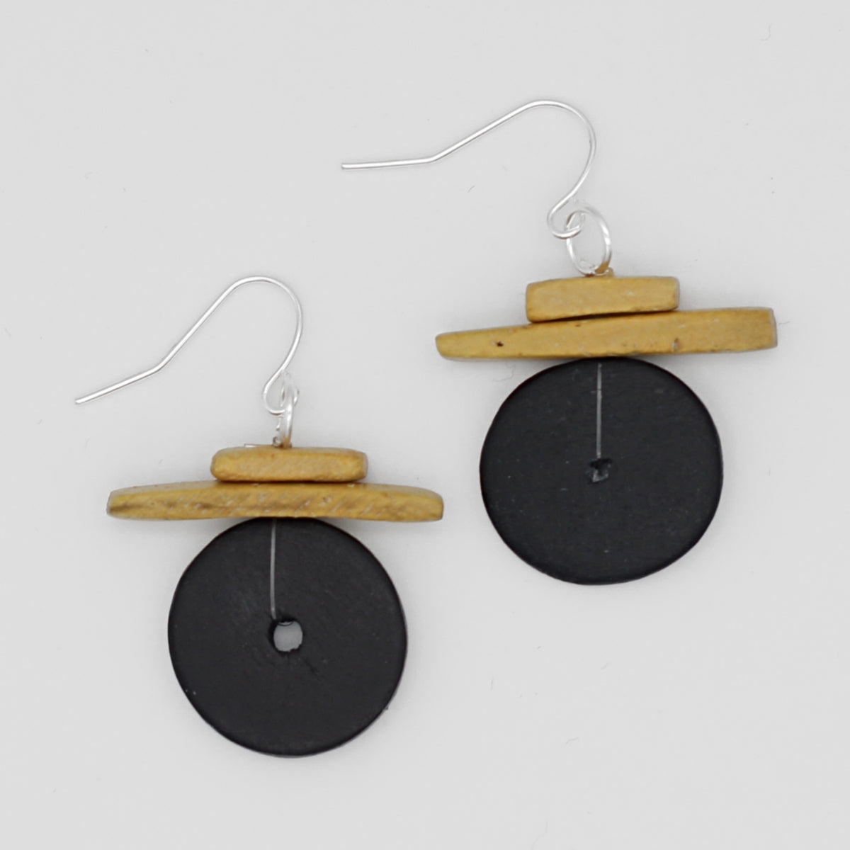 Black and Yellow Elaine Earrings