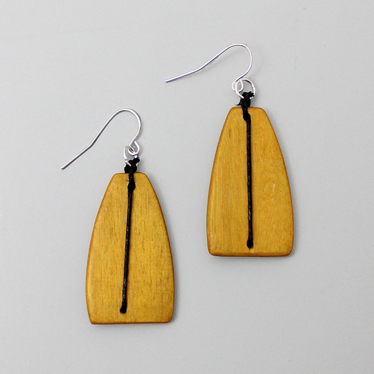 Yellow Thread Statement Earrings