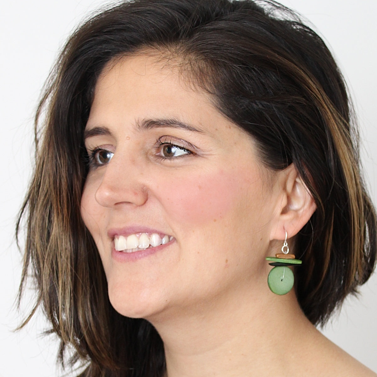 Green Elaine Earrings
